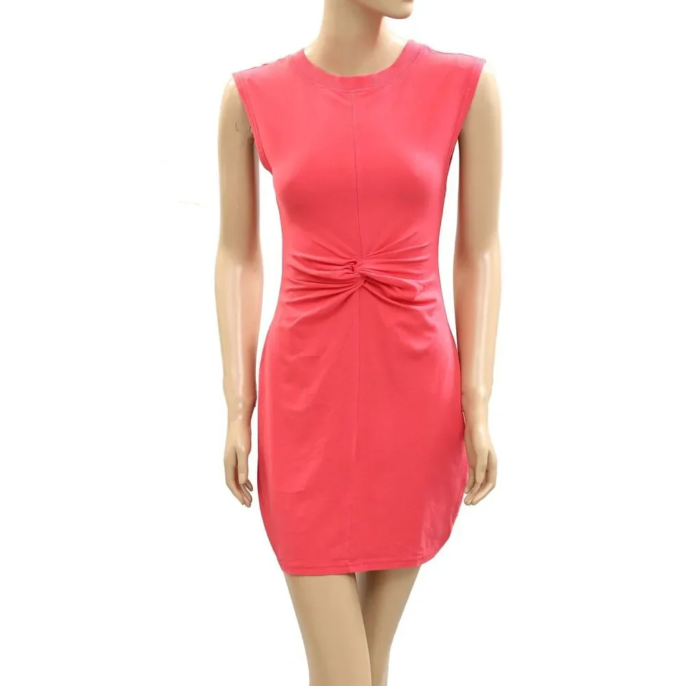 Daily Practice By Anthropologie Twist-Front Tank Mini Dress Sleeveless L 284896
